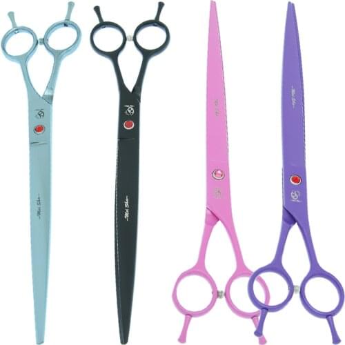 Meisha 9 inch Big Blades Dog Cat Scissors Pet Grooming Shears with Bag Japanese Steel Curved Cutting Puppy Accessories B0062A