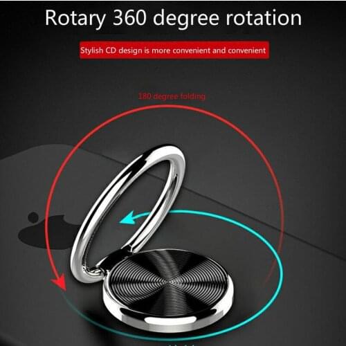 Metal Circular Ring Buckle Phone Holder Multi-function 360-degree Rotating Ring Holder for Iphone Samsung Xiaomi Huawei