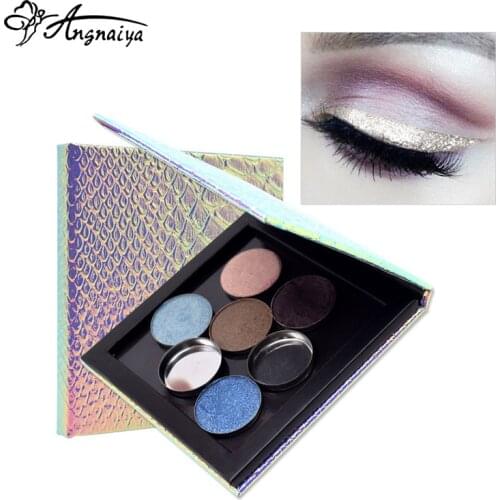1Pcs 18*10cm Makeup Pallete Eye Shadow Empty Magnetic Palette Glitter Fish-scale Patterns Eyeshadow Case Cosmetic Containers