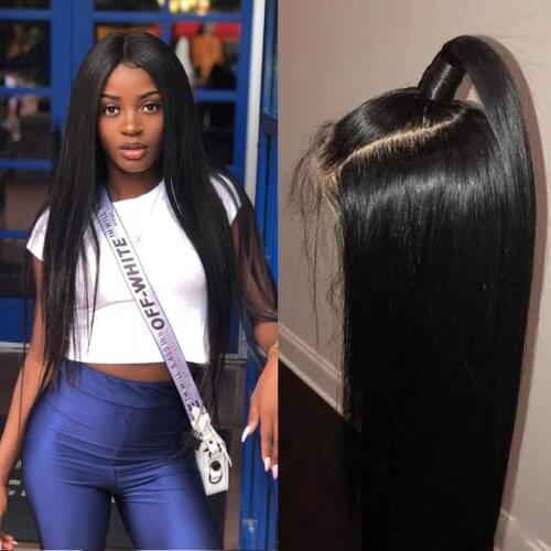 Brazilian Straight Lace Front Wig 6x6 Closure Wig 30 inch Wig 13x6 Lace Front Wig Alianna Remy Human Hair Wigs Pre Plucked