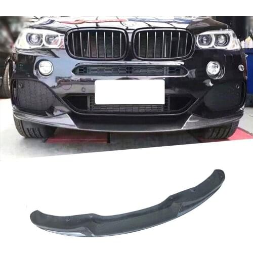 For BMW X5 F15 M Sport 2014-2018 Car Front Lip Spoiler Carbon Fiber / FRP Bumper Extension Chin Guard MP Style