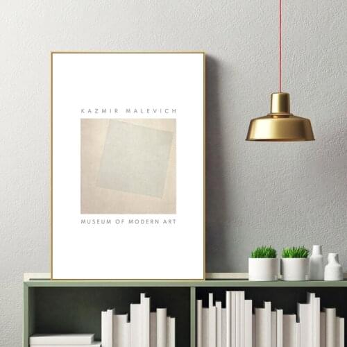 Russian Artist Kazmir Malevich Flat Graphics Abstract Art Prints Solid Geometry Poster Wall Art Canvas Painting Home Decoration