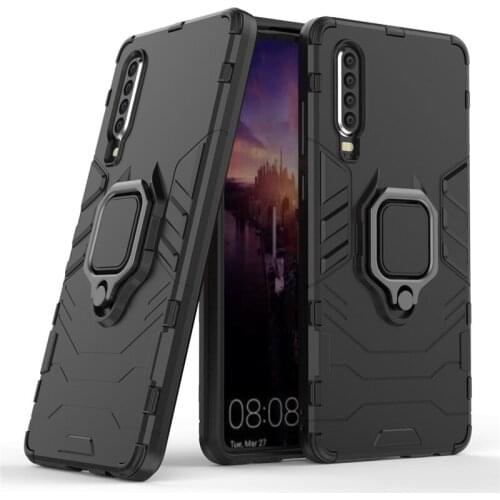 Shockproof Kickstand Armor Case For Huawei P20 Pro P20 Lite P smart 2019 Heavy Duty Protection Hard PC TPU Cover For P30 P30 Pro