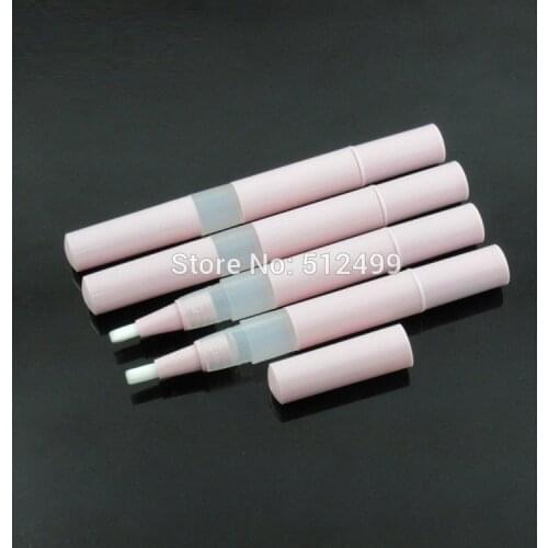 10/30/50/100pcs 2.5ml Empty pink foundation liquid revolving nail oil pen essential oil pen cosmetic oil filling pen lip gloss