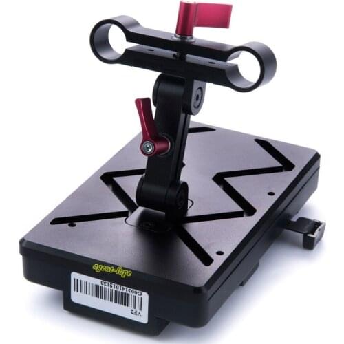 V mount Battery Power Splitter with 15mm Pro Bracet for DSLR rig 5D2 5D3 7D BMCC