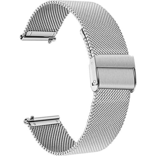 18mm 19mm 20mm 21mm 22mm Milanese Mesh Stainless Steel Watch Strap Quick Release Strap for Smart Watch