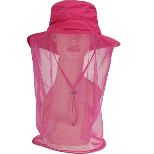 Outdoor mesh anti-mosquito hat hiking riding fishing sun hat