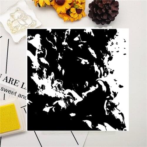 14*14CM Ink Texture Transparent Clear Stamps / Silicone Seals Roller Stamp For DIY Scrapbooking Photo Album/Card Making