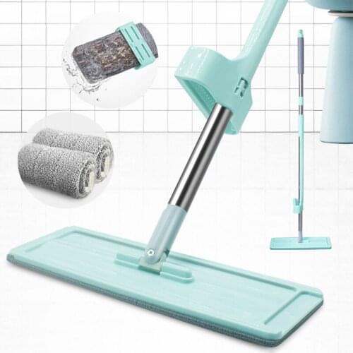 Self Wringing Flipping Flat Lazy Mop for Laminate Hardwood Tile Wood Floor Cleaning Wet Dry Mopping Cleaner with Washable Pad