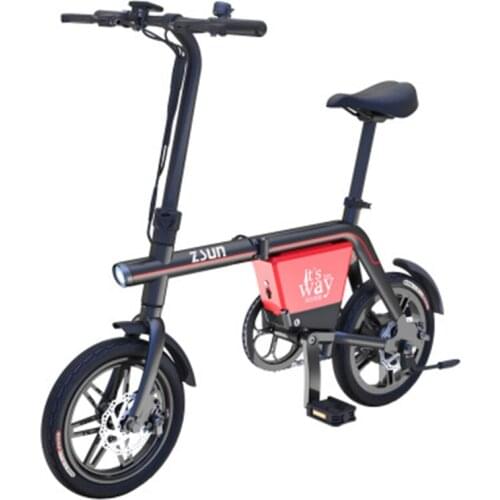 Folding Electric Bike Aluminium Alloy 14-inch 48V Lithium Battery 350W Electric Scooter