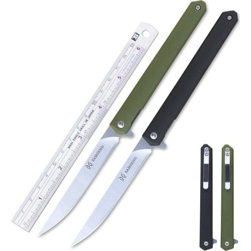 Folding Knife Nylon Handle 440C Steel Blade Hunting Knife Pocket Tactical Knife Portable Camping Knife Outdoor EDC Multi-tool