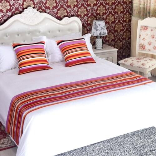 Modern Hotel bed flag bed tail mat simple modern bed towel wholesale