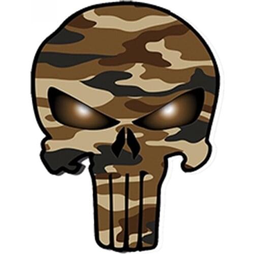 SZWL Careative Vinyl Car Sticker Camouflage Military Skull Decals Auto Moto Waterproof Bumper Accessories for Window,13cm*11cm