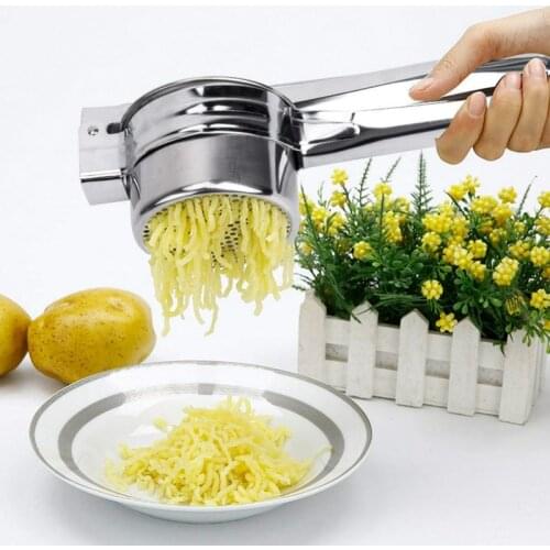 1PC Stainless Steel Potato Masher Ricer Manual Juicer Squeezer Press Potato Baby Food Supplement Machine Kichen Tools QA 109