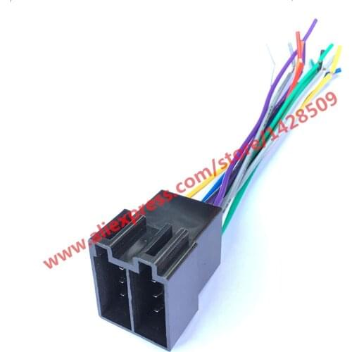 10 set Universal Female ISO Radio Wire Wiring Harness Adapter Connector Car Adaptor Plug use For VW/Audi