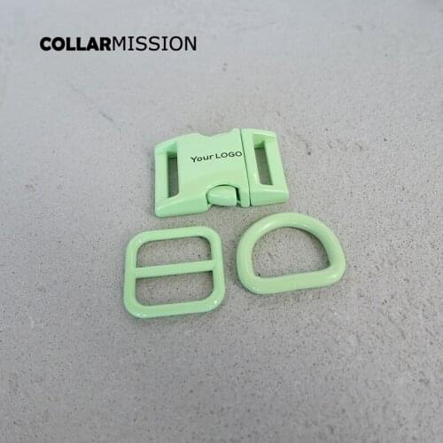 50pcs/lot(metal buckle+adjust buckle+D ring) DIY dog collar 20mm accessory 7 colours,we provide laser engraving customize LOGO