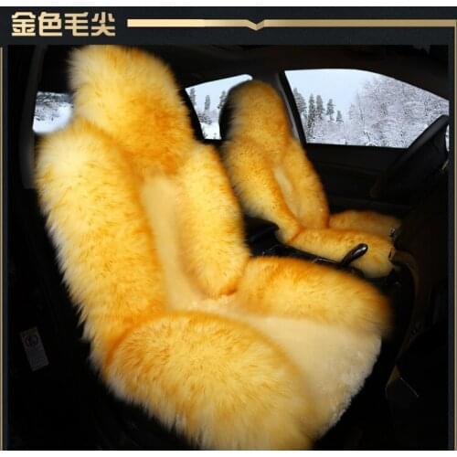 TO YOUR TASTE auto accessories universal luxury wool car seat cushion for Porsche Boxster Cayenne cayman panamera Macan warming