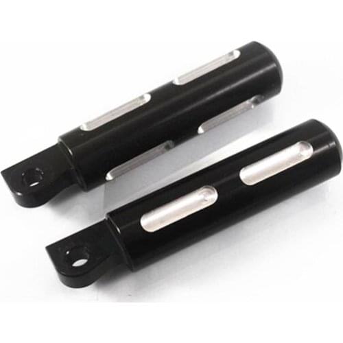 Black pair Male Mount Foot Pegs Footrests Footpeg For Harley Electra Glide Fatboy Lo Dyna Fatboy Softail V-Rod Sportster 883
