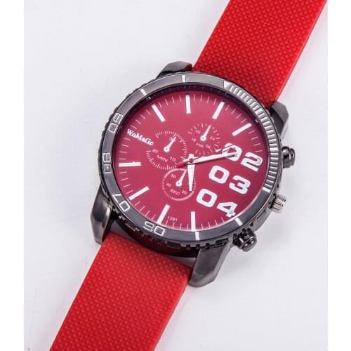 2019 Womage Brand Movement Silicone Band Men Lady Clock Sports Unsex Big Dial Fashion Casual Military Multi-function Wrist Watch