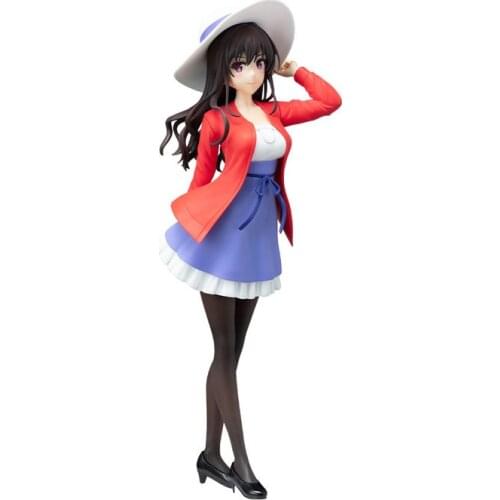 Original 21cm Anime Figure Utaha Kasumigaoka Action Figure PVC Model Doll Decoration Toy Childrens Birthday Gift