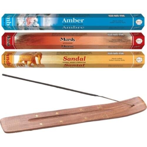 Flute 60 Incense and Embroidered Wood Incense Boat candles and scents свечи и ароматы velas y aromas