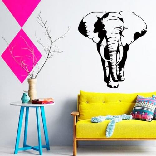 Art Design cheap home decoration Vinyl Thailand elephant Wall Sticker removable house decor cool animal decals in family rooms