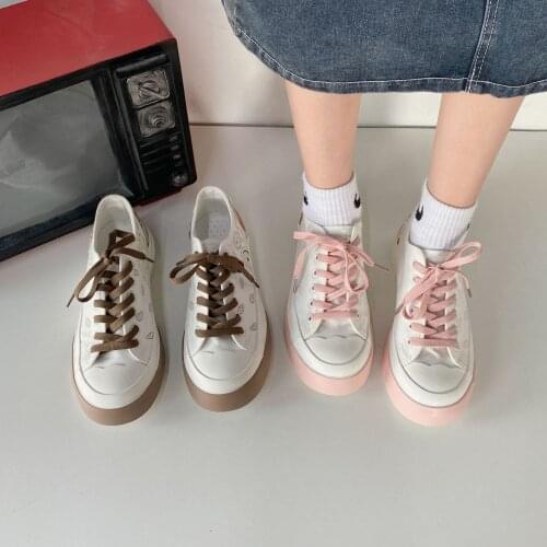 Women Canvas Shoes Big Toe Thick Bottom Tennis Running Sneakers Cute Harajuku Casual Vulcanized Flats Female 2021 Spring New