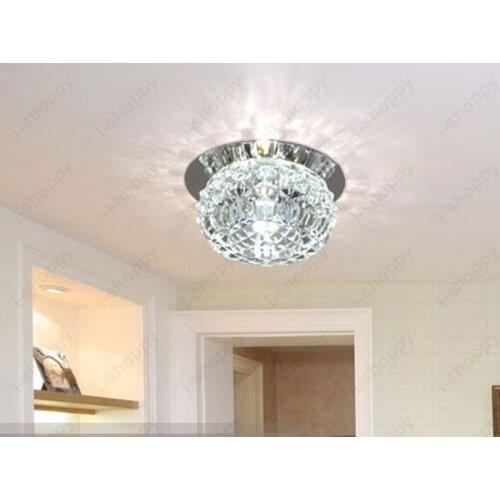 Indoor 3W/5W LED Ceiling Light Crystal Lamp Bedroom Aisle Hotel Lobby Exhibition Store