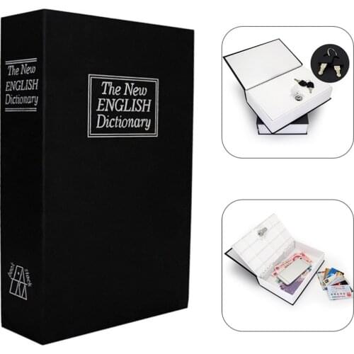 MIni Home Security Dictionary Key Book Safe/Lock Box/Storage/Piggy Bank Creative Money Box Home Accessories