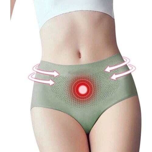 2021 New Fashion Women Solid Color Abdomen And Hip Underwear Shaping Panties Honeycomb Seamless Cotton Crotch Panties Dropship