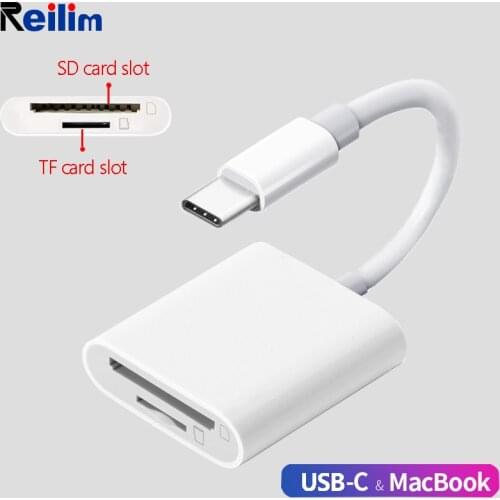 Type C USBC to SD Card Reader adapter USB 3.0 Camera cable OTG TF Card Reader converter for iPad pro Macbook Samsung Huawei