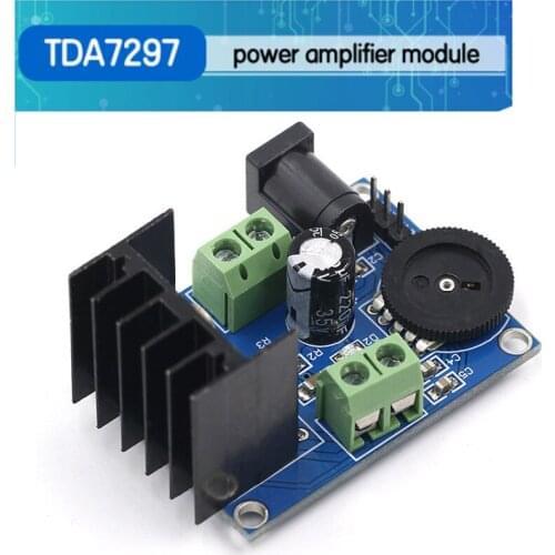 TDA7297 Amplifier Board 15W+15W 2.0 Channel DC 6-18V Audio Power AMP With Volume Control Sound Board For Speakers Portable Audio