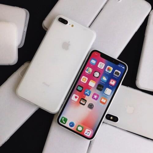 Clear White Matte Phone Case For iphone 12 11 Pro XS Max XR X 8 7 6S 6 Plus SE 2020 Silicone Cases Solid Color Soft Back Cover