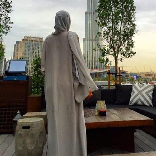 Hand Made Sequined Beading Opened Abaya Muslim Dress Female Fashion Katfan Dubai Kimono Islamic Abaya Prayer Service Clothing