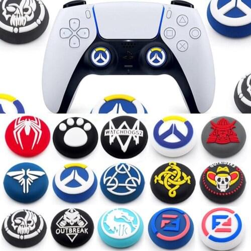 Overwatch Silicone Thumb Stick Grip Cap Joystick Cover Case For Sony Dualshock 5/4/3 PS5 PS4 PS3 Xbox 360 Switch Pro Controller
