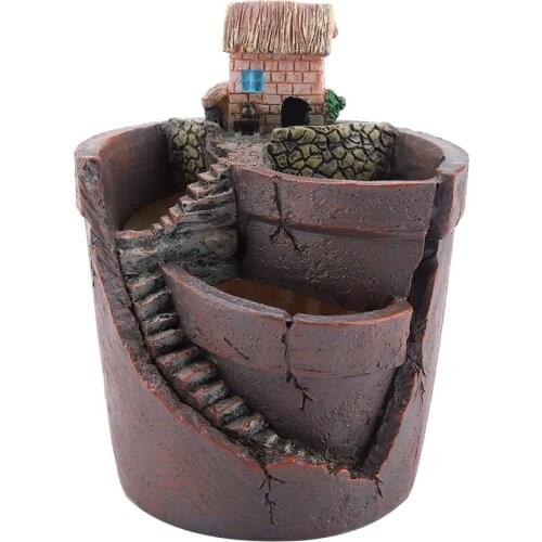 Succulent Plants Planter Flowerpot Resin Flower Pot Desktop Potted Holder Home Garden Decoration Plants Holder Flower Pots