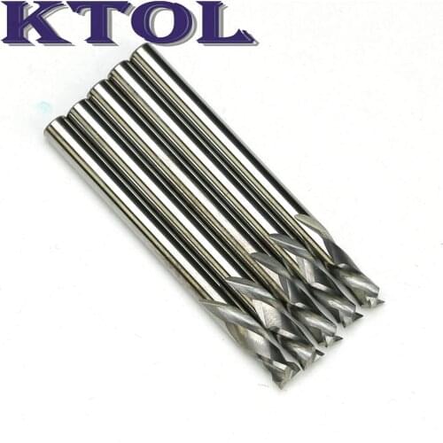 Up Down Cut Bit- 3.175x6mm 2 Flute Carbide Tungsten Milling Cutters Wood Router Tools,Mini CNC Milling Machine Tools Cutter
