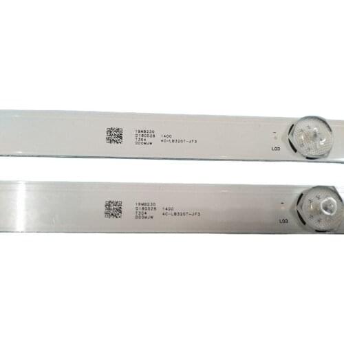 100% New 2pcs/Kit LED strips for TOSHIBA 32 TV 32L1500C LVW320CSDX 4C LB320T GY6 32HR332M06A0 V4 PB08D554173BL051 002H
