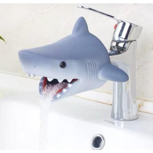 Shark Faucet Extender Water Saving Help Children Wash Hands Device Bathroom Kitchen Accessories Sink Faucet Extension