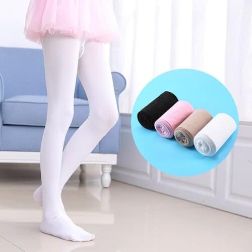 Spring summer new ballet white children girls pantyhose high elastic can not afford ball anti-hook kids girl dance tights