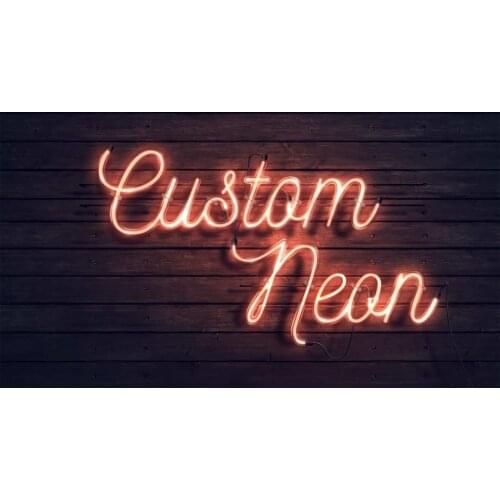 Custom Neon Light Lamp Sign Beer Bar Handmade Real Glass Decorate Home Wall Room Windows Tube Artwork Display Gift Handmade