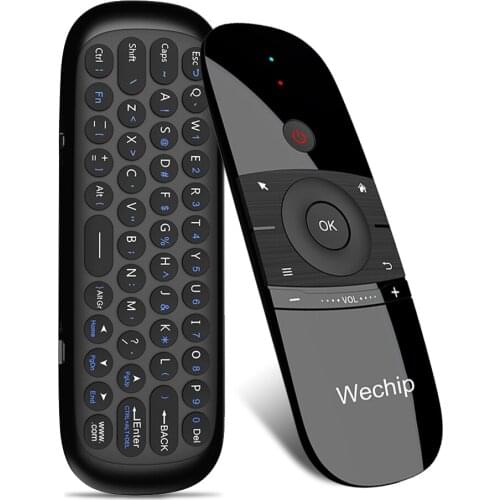 Wechip W1 2.4G Air Mouse Wireless Keyboard Remote Control Infrared Remote Learning 6-Axis Motion Sense Receiver for TV TV BOX PC
