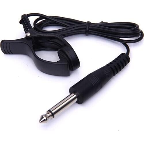 Guitar Acoustic Pickup Clip On Piezo Contact Microphone Violin Cello W/ 35" Cord