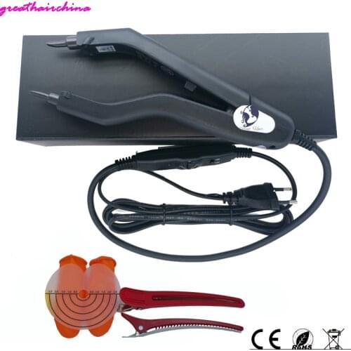 1Pcs 2021 New Temperature220℃ Hair Connectors Fusion Keratin Bonding Heat Iron Hair Extension Mini Heating Tip Adjustable Tools