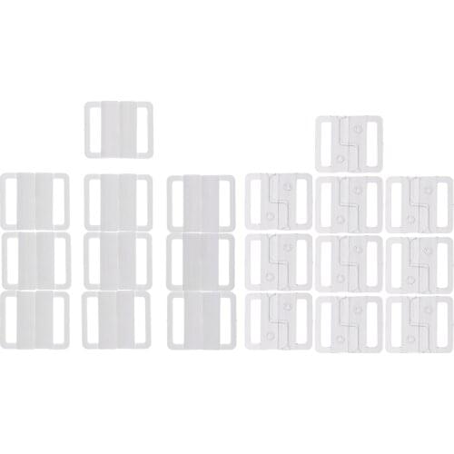 10 Sets Fashion Webbing Bra Buckles Plastic Bra Clip Strap Holders for Fixed Underwear Bra Lingerie Adjustment Strap