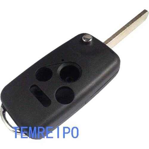 10pcs/lot 3+1 button Remote FOB Flip Folding Key Case Shell Covers for Honda Civic CR-V Pilot