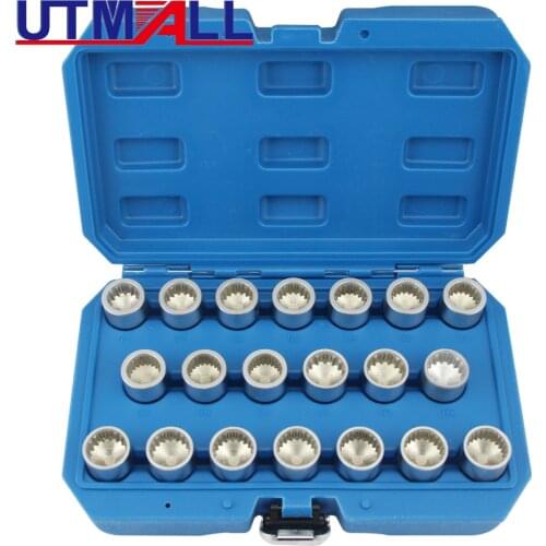 20PCS Special Wheel Nut Socket Set Anti-Theft Lug Nut Removal Socket Tool Set For Porsche Panamera Touareg