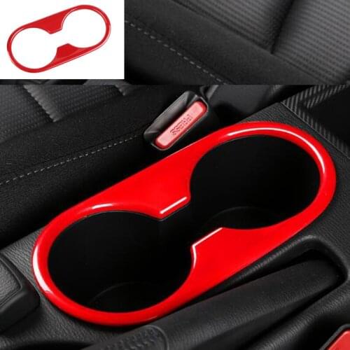 ABS Plastic For Mazda CX-3 CX3 Car Front water cup frame Cover Trim sticker 2016 2017 2018 car styling auto accessories