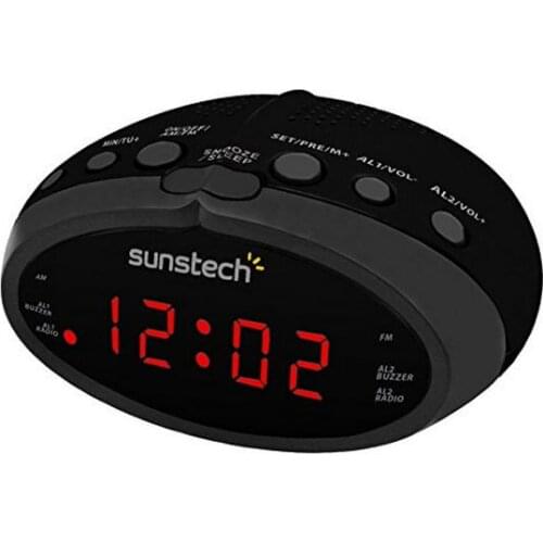 Clock-Radio Sunstech FRD16BK Black