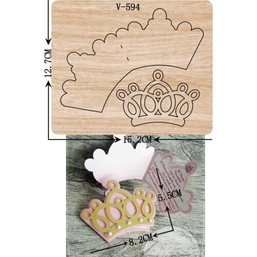 DIY New Crown, card wooden dies cutting dies for scrapbooking /Multiple sizes /V-594